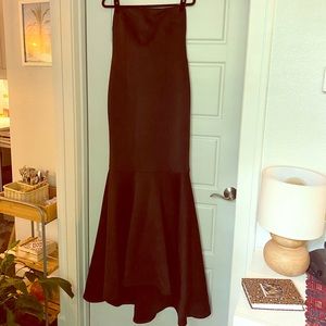 black tie evening gown